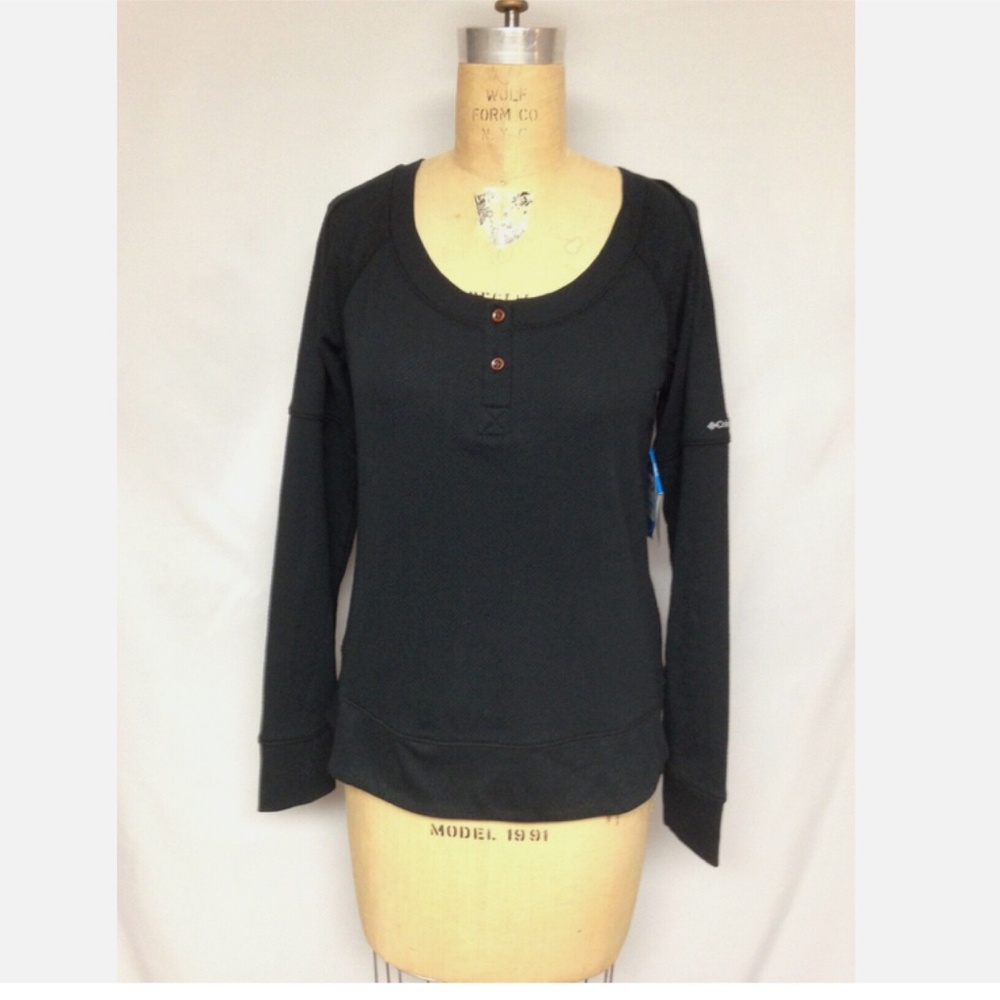 Columbia Women's Fall Pine™ Washed Henley 1802031010 Black XS- XL NWT $45